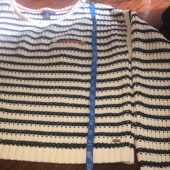 Tommy Hilfiger Striped Chunky Knit Pullover Sweater Size XL - Picture 8 of 8